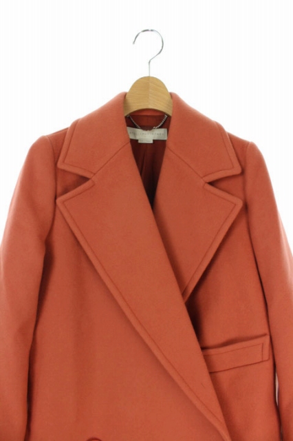 お得好評 ステラマッカートニー STELLA McCARTNEY コート チェスター ダブル 36 オレンジ テラコッタ /KN ■OS レディースの通販はau PAY マーケット - ブランド古着のベクトル|商品ロットナンバー:371691683 新作日本製