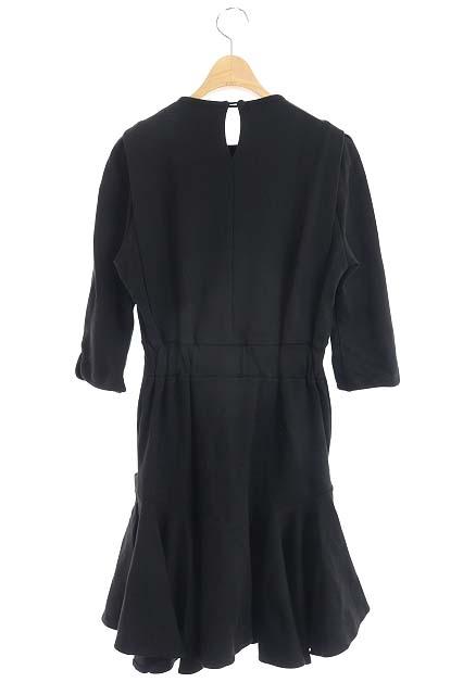 中古 マメ Mame ワンピース ミニ 七分袖 フレア 1 黒 My Os Sh レディースの通販はau Pay マーケット ブランド古着のベクトル 商品ロットナンバー