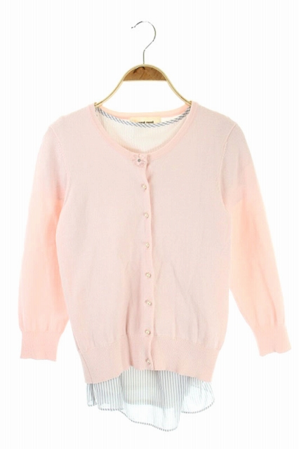 中古 レッセパッセ Laisse Passe アンサンブル ブラウス ストライプ カーディガン 38 ピンク 白 グレー レディースの通販はau Wowma ワウマ ブランド古着のベクトル 商品ロットナンバー