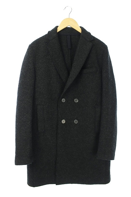 新商品 ハリスワーフロンドン Harris Wharf London ダブルチェスターコート ロング 48 黒 Hk Os Ad メンズ 最大30 Off Www Iacymperu Org