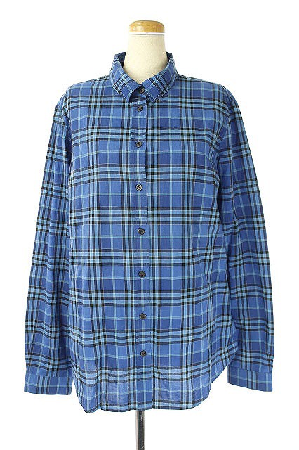 中古 バーバリーブリット Burberry Brit チェック柄シャツ 長袖 コットン M 青 Aa Os Sh レディースの通販はau Pay マーケット ブランド古着のベクトル 商品ロットナンバー 453591838