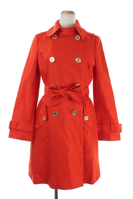 数量限定 ケイトスペード Kate Spade トレンチコート ベルト付き Xs オレンジ Es Os レディース 日本最大級 Www Endocenter Com Ua