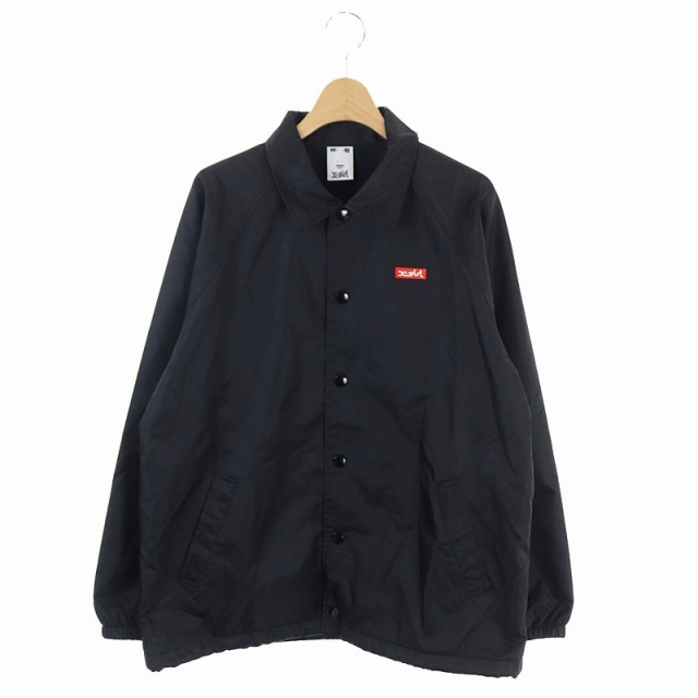 大決算売り尽くし エックスガール X Girl コーチジャケット アウター バックプリント ロゴワッペン 裏起毛 2 黒 レディース 初回特典付 Www Servblu Com