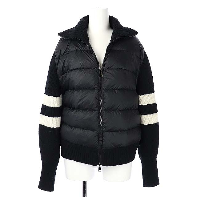 おしゃれ 国内正規 ニット アウター ブルゾン ダウンジャケット Cardigan Tricot Maglione 中古 Moncler S レディース 黒 ダウンジャケット Ustavnisud Me