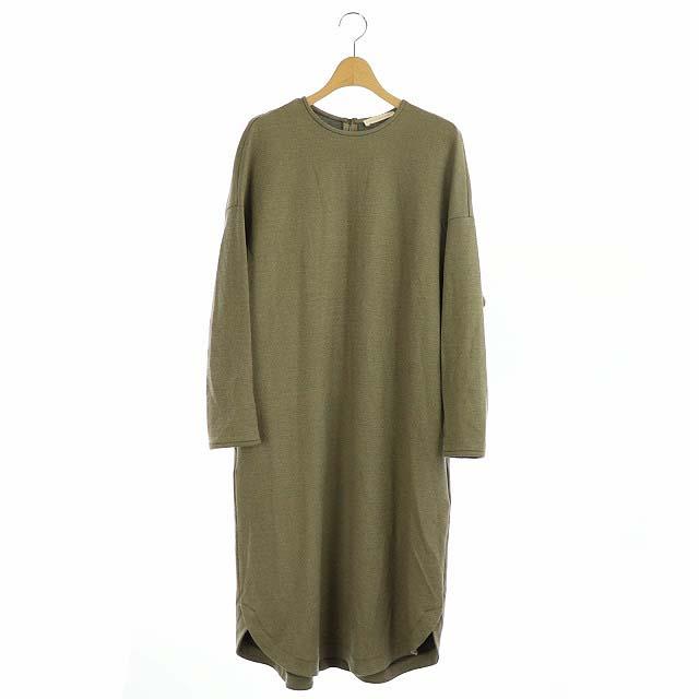 人気満点 セオリーリュクス Theory Luxe aw Doubleface Jersey Minn ロングワンピース ミモレ丈 長袖 38 カーキ Kn 還元祭 Farmerscentre Com Ng