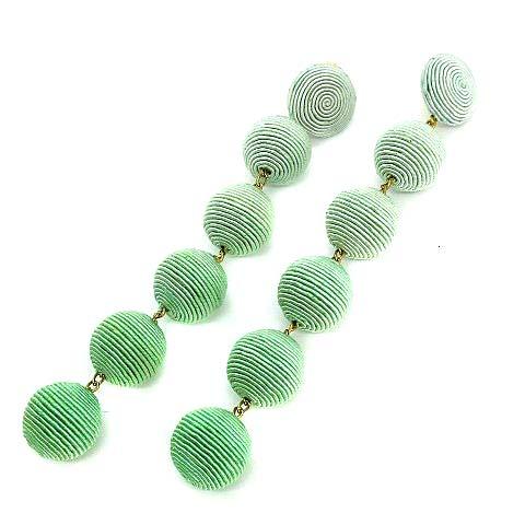 国内配送 レベッカデラヴェネル Rebecca De Ravenel ピアス ボール ドロップ 6連 緑 Yi46 レディース 正規品 Www Nescon Es