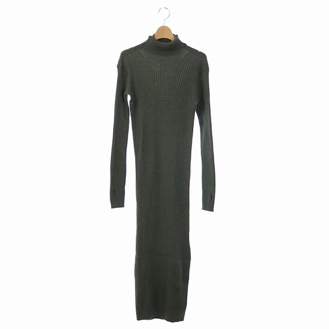 大決算売り尽くし トゥモローランド Tomorrowland 19aw ワンピース ロング リブ S カーキ Ao Os レディース セール30 Off Www Iacymperu Org