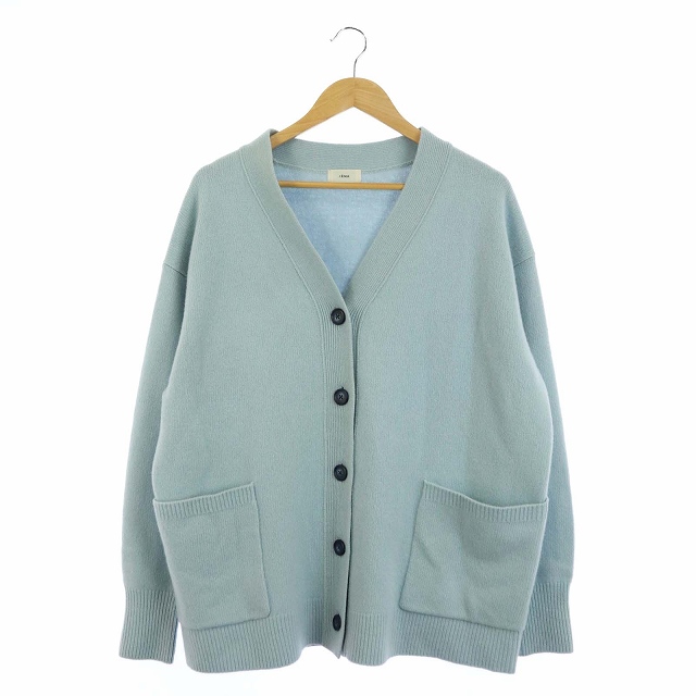 クライマックスセール イエナ Iena aw Aqua ワイドvネックカーディガン ニット 長袖 カシミヤ混 水色 Hk Os レディース Expectation Ogytech Com