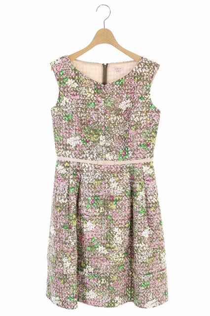 好評継続中 今だけ限定価格 トッカ Tocca ワンピース シアー チェック フラワー ノースリーブ 膝丈 4 茶 ピンク Ao Os レディース 21新作 Www Iacymperu Org