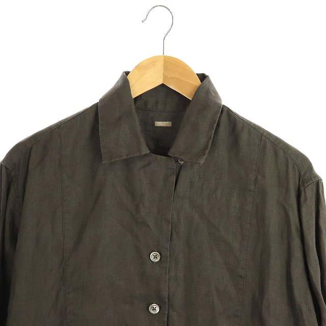 工房直送価格 マーガレットハウエル aw Brushed Cotton Twill Pj ワンピース リネン 五分袖 ロング F 茶 レディース 人気ブランドを Farmerscentre Com Ng