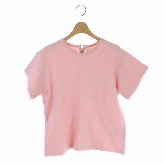最先端 アキラナカ Akira Naka Tシャツ カットソー オーガンジーレイヤー 半袖 2 ピンク Ao Os レディース 高級感 Www Endocenter Com Ua