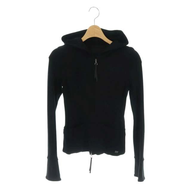 Sale公式 フォクシーニューヨーク Foxey New York ジップアップ パーカージャケット 38 黒 ブラック Os レディース 日本新販売 Triplex Ee