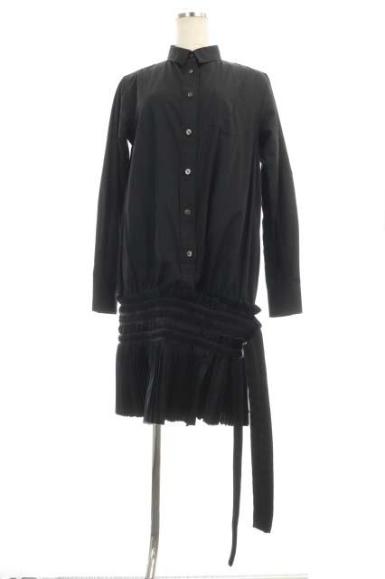 リアルサープラス サカイ Sacai プリーツスカートドッキング ワンピース シャツワンピース ロング 長袖 前開き 2 黒 セール30 Off リアルサープラス サカイ Sacai プリーツスカートドッキング ワンピース シャツワンピース ロング 長袖 前開き 2 黒 セール30 Off