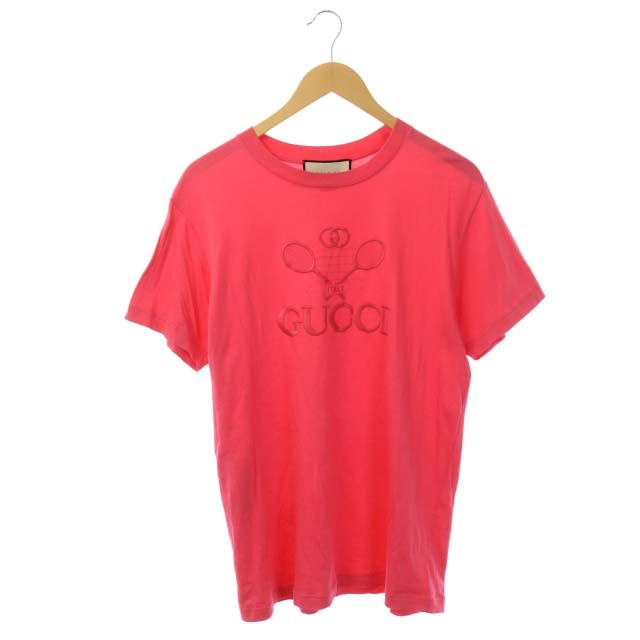 グッチ Gucci ss テニス ロゴ 刺繍 Tシャツ カットソー コットン 半袖 Xs ピンク Hs Os メンズ Www Indiari Org
