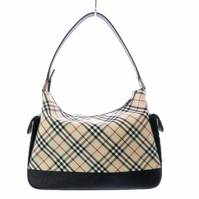 【中古】バーバリー BURBERRY ハンドバッグ ワンハンドル ノバチェック PVCキャンバス ベージュ /YO21 レディース