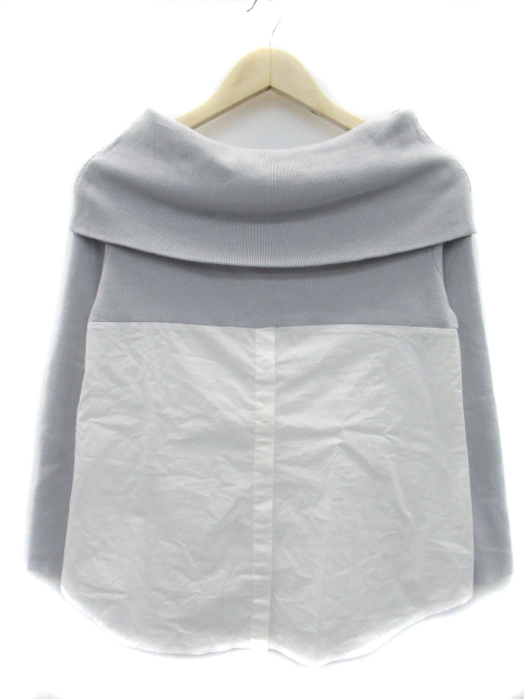 ラグナムーン ニット カットソー シャツ 長袖 オフショルダー 異素材 切替 F グレー ホワイト 白 Ms25 レディースの通販はau Pay マーケット ブランド古着のベクトル 商品ロットナンバー