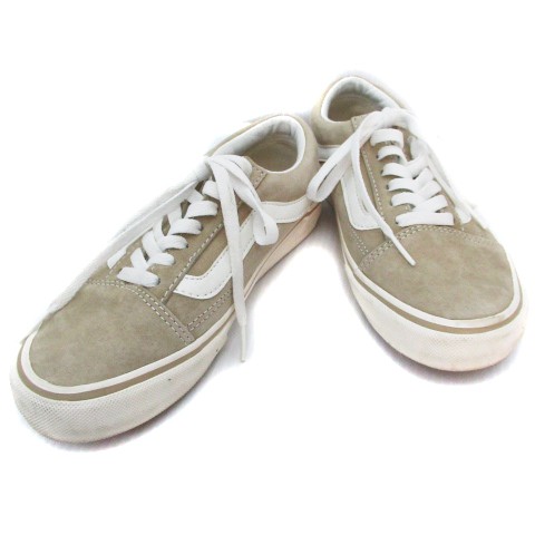 中古 バンズ Vans スニーカー シューズ ローカット スエード 23 ベージュ 白 ホワイト Ff36 レディースの通販はau Wowma ワウマ ブランド古着のベクトル 商品ロットナンバー