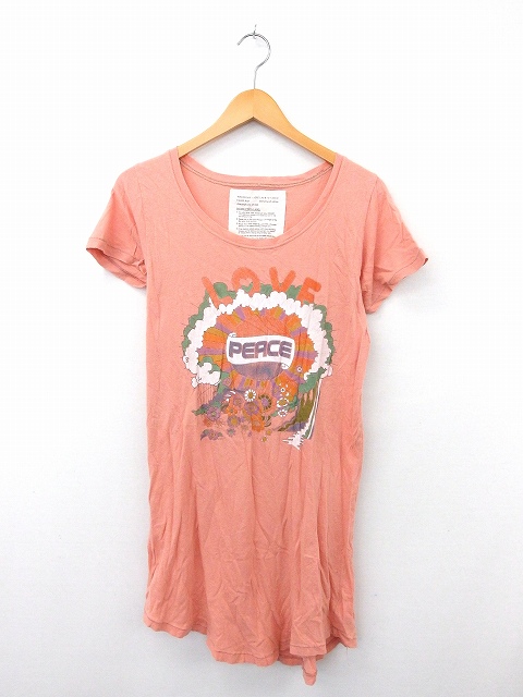 中古 フーズフーチコ Who S Who Chico ワンピース ミニ 半袖 丸首 綿 コットン プリント F ピンク Kt60 レディースの通販はau Wowma ワウマ ブランド古着のベクトル 商品ロットナンバー