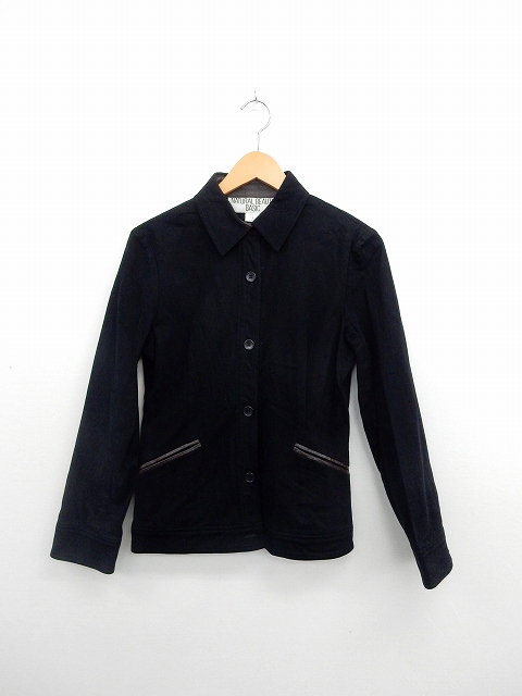 中古 ナチュラルビューティーベーシック Natural 超激得sale Beauty Basic ジャケット ステンカラー 長袖 無 アウター