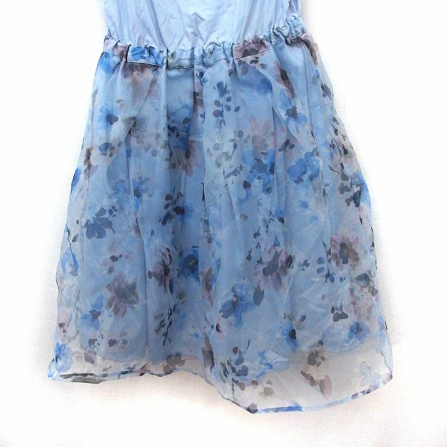 中古 マーキュリーデュオ Mercuryduo ワンピース キャミワンピ 花柄 フレア ノースリーブ ひざ丈 F ブルー 青 Ft7の通販はau Pay マーケット ブランド古着のベクトル 商品ロットナンバー