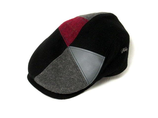 中古 ハビック Habig 帽子 ハット ハンチング ウール S 黒 メンズの