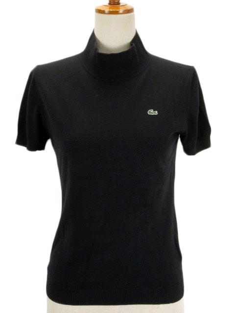 中古 ラコステ Lacoste カットソー ニット ハイネック 半袖 コットン 40 国内正規 黒 レディースの通販はau Pay マーケット ブランド古着のベクトル 商品ロットナンバー