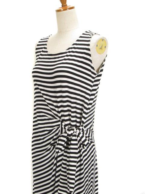 中古 ビス Vis ワンピース ボーダー ロング マキシ リボン ノースリーブ M 白 黒 レディースの通販はau Wowma ワウマ 会員別クーポン対象 ブランド古着のベクトル 商品ロットナンバー