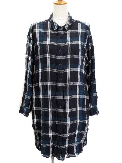 中古 グローバルワーク Global Work ワンピース シャツワンピ チェック 長袖 L 黒 ブラック 緑 レディースの通販はau Pay マーケット ブランド古着のベクトル 商品ロットナンバー