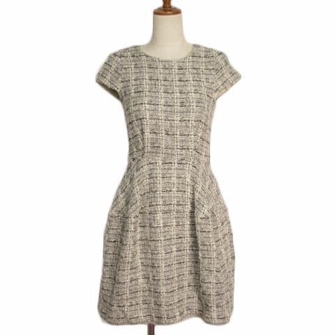 中古 トランテアン ソン 最大64 Offクーポン ドゥ モード 31 Sons De ラメ 36 グレー Mode レディース ワンピース ツイード 半袖