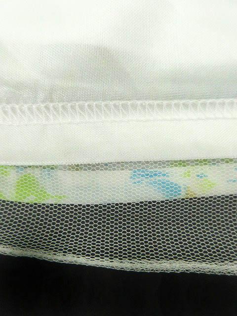 中古 ワンアフター アナザー ナイスクラップ ワンピース Aライン ひざ丈 花柄 ノースリーブ 白 ホワイト 緑 レディースの通販はau Wowma ワウマ ブランド古着のベクトル 商品ロットナンバー