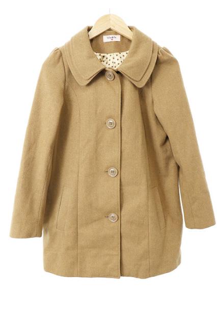 中古 ティティー コー Titty Co コート ロング ラウンドカラー F 茶