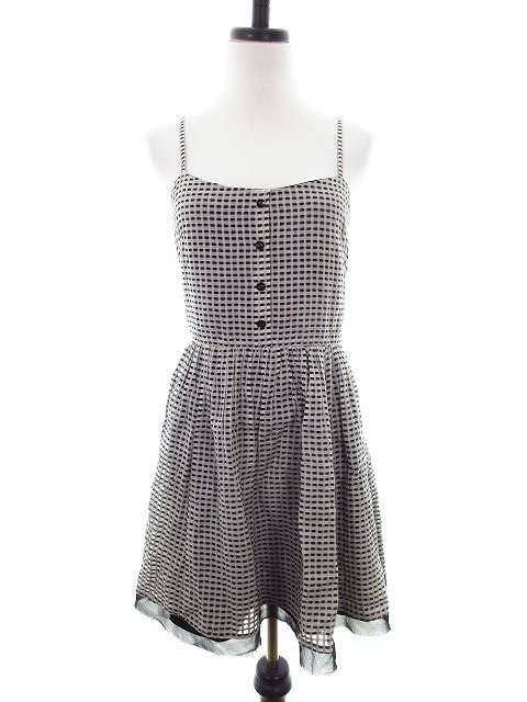 中古 シンシアローリー Cynthia Rowley ワンピース キャミワンピ ミニ シルク混 チェック 2 グレー Mo レディースの通販はau Pay マーケット ブランド古着のベクトル 商品ロットナンバー