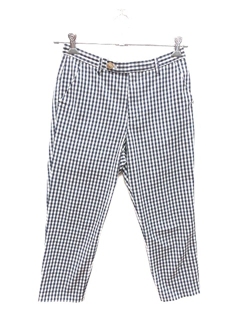 中古 ボンメルスリー Bon Mercerie パンツ サブリナ ギンガムチェック 38 紺 ネイビー Ct レディースの通販はau Wowma ワウマ ブランド古着のベクトル 商品ロットナンバー