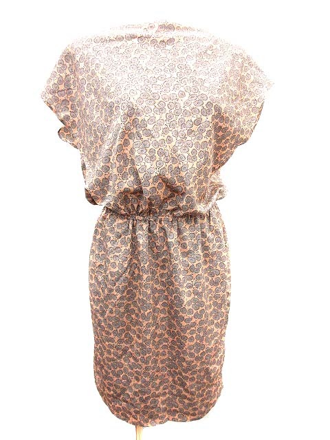 中古 アーバンリサーチ ドアーズ Urban Research Doors ワンピース ひざ丈 花柄 フレンチスリーブ F ベージュの通販はau Wowma ワウマ ブランド古着のベクトル 商品ロットナンバー