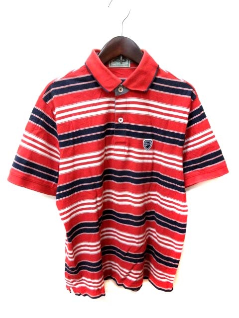 中古 クロコダイル Crocodile ポロシャツ 半袖 鹿の子 ボーダー M 赤 レッド Yi メンズの通販はau Pay マーケット ブランド 古着のベクトル 商品ロットナンバー