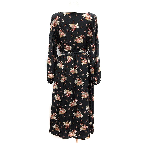 中古 フェリシモ Felissimo Collection ワンピース ロング 花柄 長袖 シフォン 13ar 黒 ブラック Mn レディースの通販はau Pay マーケット ブランド古着のベクトル 商品ロットナンバー