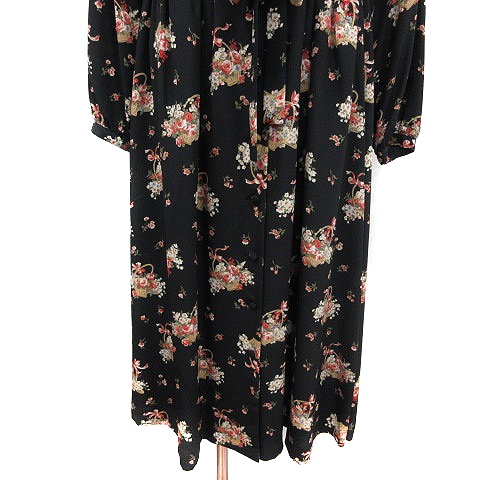 中古 フェリシモ Felissimo Collection ワンピース ロング 花柄 長袖 シフォン 13ar 黒 ブラック Mn レディースの通販はau Pay マーケット ブランド古着のベクトル 商品ロットナンバー