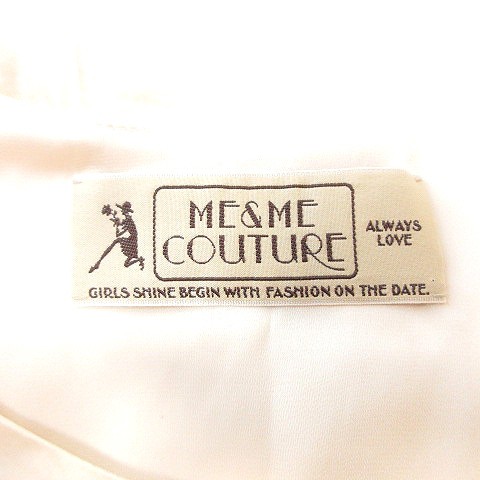 【中古】ミーアンドミークチュール ME&ME couture ワンピース ミニ Uネック キャンディスリーブ F 半袖 アイボリー 白の通販は