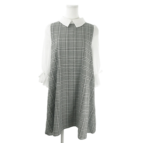 中古 オリーブデオリーブ Olive Des Olive ワンピース ひざ丈 八分袖 チェック F 黒 ブラック Mn レディースの通販はau Pay マーケット ブランド古着のベクトル 商品ロットナンバー