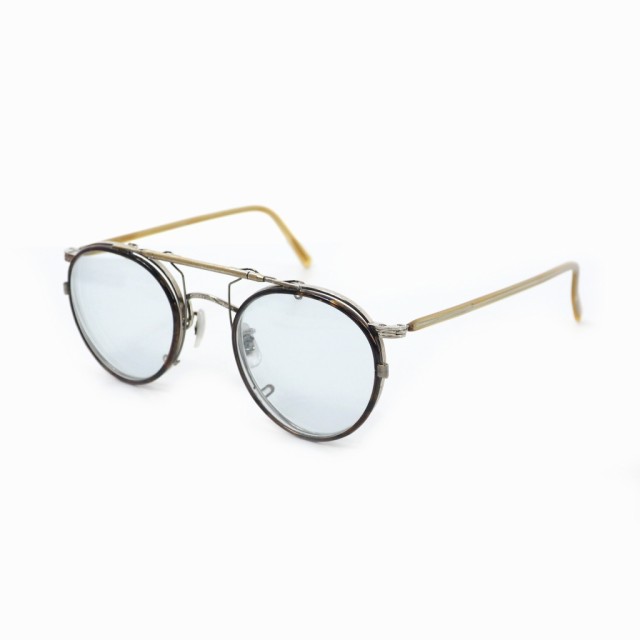 【中古】オリバーピープルズ OLIVER PEOPLES メタルフレーム メガネ サングラス クリップオン 47□22 143 OP-78 S