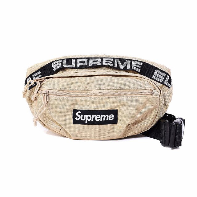 【中古】シュプリーム SUPREME 18SS Waist Bag Tan ウェストバック ウエストポーチ ショルダーバッグ ボディバッグの