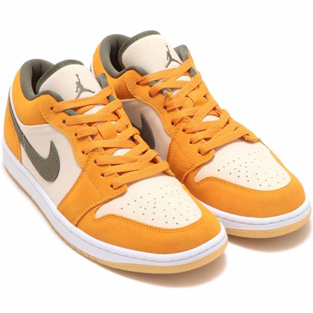 [ナイキ] エア ジョーダン 1 ロー SE [AIR JORDAN 1 LOW SE] ホワイト/ミディアムオリーブ/ライトカレーDH6931-102 正規品