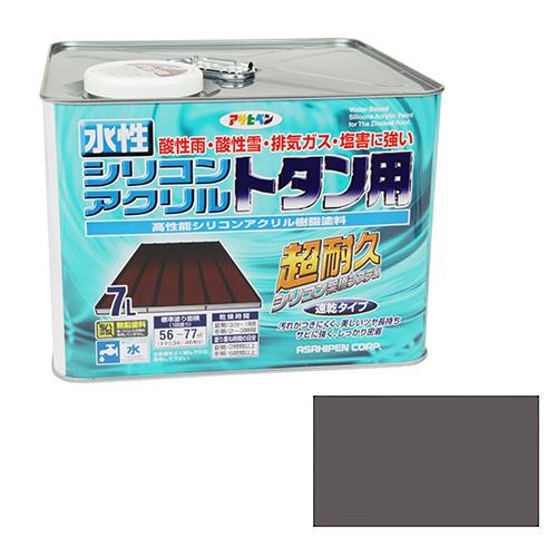 驚きの安さ 水性シリコンアクリルトタン用 アサヒペン 塗料 オイル 水性塗料３ ７ｌーグレー 柔らかい Olsonesq Com