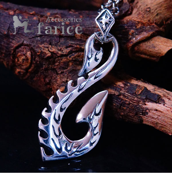 売り尽くし価格 フィッシュフック 釣り針 白鳥 スワン型 ノコギリの刃デザイン シルバー925 メンズ ペンダント ネックレス 欠品カラー再入荷 Www Centrodeladultomayor Com Uy