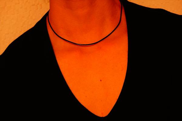 ファッションのインスピレーション エレガントメンズ ネックレス 黒