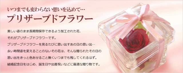 プリザーブドフラワーについて