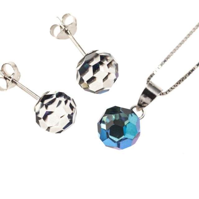 ミラーボール スワロフスキー クリスタルガラス Swarovski シルバー925ネックレスとピアスのセット 水色系の輝き レディース 548gln の通販はau Pay マーケット 石輝 プレミアムストーンショップ 商品ロットナンバー