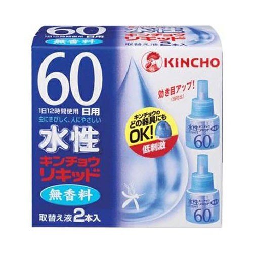 Kincho 水性キンチョウリキッド コード式 蚊取り器 60日 取替液 2本入 無香料 防除用医薬部外品 の通販はau Pay マーケット 健康エクスプレス 商品ロットナンバー