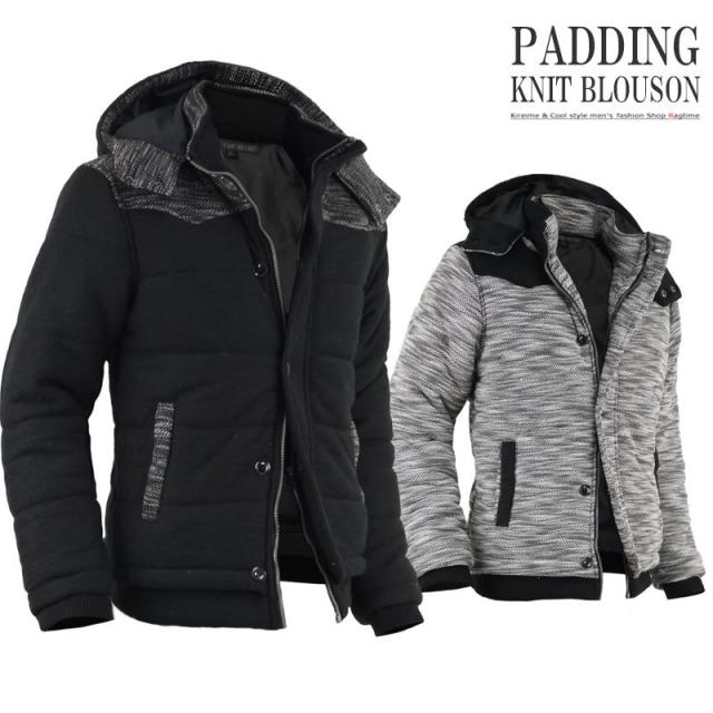 18新入荷 中綿ブルゾン ニットジャケット メンズ 冬 ニット ニットジャケット ニットブルゾン Pay 冬アウター 暖か ボリューム ニットブルゾン I 10 スラッカン 10c17d92 Brilliantkidsnyc Com