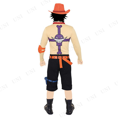 売れ筋 取寄品 コスプレ 仮装 ワンピース エースコスチュームセット メンズ S ハロウィン 衣装 大人用 パーティーグッズ 余興 キャラクター プレミア商品 Carlavista Com